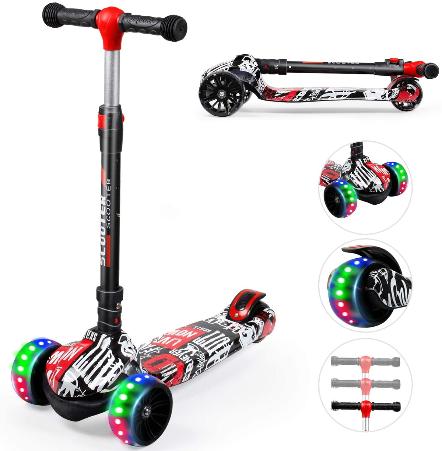 Skates Training Set Black/Blue MD (10 Toddler - 13 Little Kid)