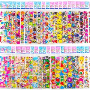 Sticker Sheets Stickers for Kids - 40 Different Kids Bulk Stickers 1200+ Fun Stickers for Girls Boy Stickers Kids Stickers for Toddlers Puff