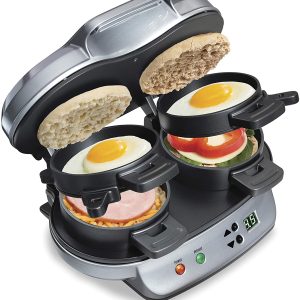 beach-dual-breakfast-sandwich-maker-with-timer-silver-25490a