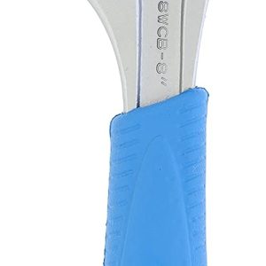 8WCB 8-Inch WideAzz Adjustable Wrench | 1.5-Inch Wide Jaw Opening | Precise Jaw Design Grips Tight - Even in Tight Spaces | Meas