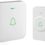 Wireless Door Bell, AVANTEK Mini Waterproof Doorbell Chime Operating at 1000 Feet with 52 Melodies, 5 Volume Levels & LED Flash