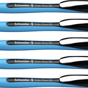 Slider Rave XB Ballpoint Pen, Box of 5, Black (132501)