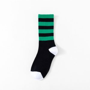 35 Colorful Plaid Men's Socks Women's Smiley Sports Cotton  Couples Chessboard Street Hip Hop Skateboards