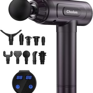 Massage gun deep tissue massage muscle treatment gun is suitable for athletes. 30 speed 10 kinds of massage head holds the body deep muscle massager, which is suitable for muscles, neck, back and shoulder
