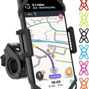 Truactive high quality bicycle mobile phone holder, motorcycle mobile phone holder, wrist strap in 6 colors, bicycle mobile phone holder – any mobile phone or handlebar in general, bicycle mobile phone holder, ATV – tool free installation