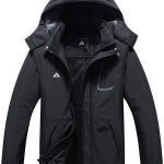 Men's mountain waterproof ski jacket wind and rain proof windbreaker winter warm hooded snow coat