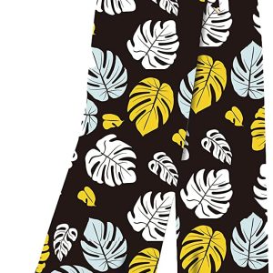 TICOSA Women's Pants Printed Palazzo Lounge Wide Leg Casual Flowy Pants with Pockets