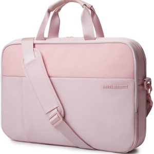 17.3 Inch Laptop Bag,LIGHT FLIGHT Expandable Briefcase for Men Women,Slim Laptop Case for Computer,Travel Business Bag,Black