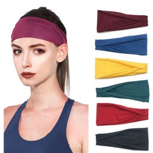 PLOVZ 6 Pack Women's Yoga Running Headbands Sports Workout Hair Bands (Set 10)