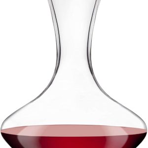 Godinger wine decanter glass bottle, hand blown wine decanter aerator - wine gift