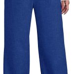 Dofaoo women's winter belt pocket casual wide leg sweatpants autumn elastic belt drawstring pants s-3xl