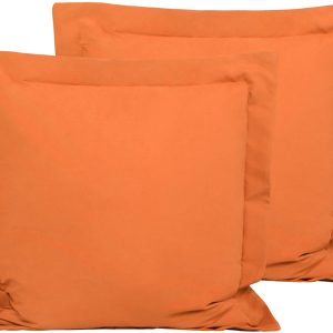 FLXXIE 2 Pack Microfiber Pillow Shams, Ultra Soft and Premium Quality, 20" x 26" (Dark Grey, Standard)