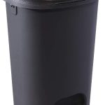 classic-13-gallon-step-on-trash-can-with-lid-black-plastic-kitchen-garbage-bin