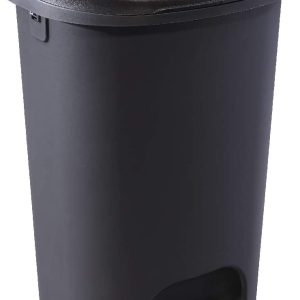 classic-13-gallon-step-on-trash-can-with-lid-black-plastic-kitchen-garbage-bin