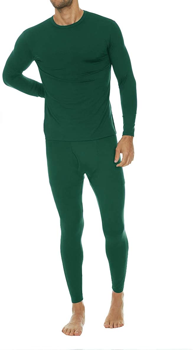 Thermajohn men's super soft thermal underwear pants set with wool lining