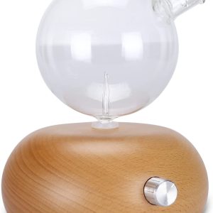 Anteek portable essential oil diffuser colorful night lamp glass aromatherapy machine anhydrous Flamless wood