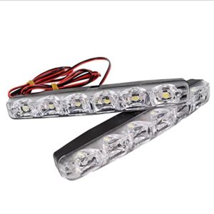 Automobile LED Daytime Running lamp 6LED high Power Super Bright Long Bright Daytime Running lamp General 6 lamp Daytime Running lamp 12V