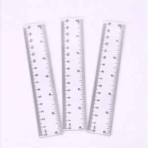 Transparent ruler 15cm wave ruler transparent ruler student stationery hard ruler