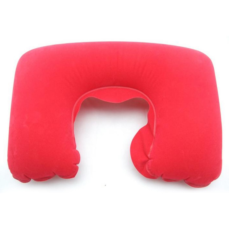 Protable Inflatable U-shape Neck Pillow Travel Car Head Neck Cushion Air Cushion Airplane Driving Nap Support Head Rest - Image 4