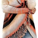 Women's Open Front Knited Tassels Slash Loose Cardigan Crew Neck Speckled Fringe Sweater Outwear