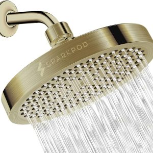'- High Pressure Rain - Luxury Modern Chrome Look - Easy Tool Free Installation - The Perfect Adjustable Replacement For