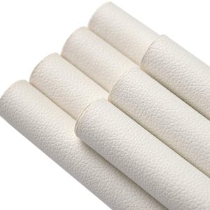7Pcs/Set Solid Color Fabric 7.8"X 11.8" Canvas Backing, Artificial Leather Sheets Suitable for Making Bows, Leather Earrings, Hair Acc