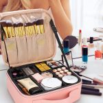 Travel Makeup Case,Chomeiu- Professional Cosmetic Makeup Bag Organizer,Accessories Case, Tools Case (Small, BLACK)