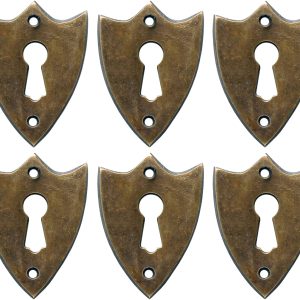 sheild-keyhole-escutcheons-brass-set-of-6