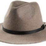 100% Australian Wool Women Fedora hat Classic Wide Brim Men Panama hat Belt Buckle