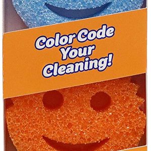 Scrub Daddy Sponge Set - Colors - Scratch-Free Sponges for Dishes and Home, Odor Resistant, Soft in Warm Water, Firm in Cold, Deep Cleaning,