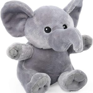 LotFancy 13鈥?Gray Elephant Stuffed Animals, Cuddly Cozy Baby Elephant Plush Soft Toy, Gift for Kids, Toddlers, Girls on Christmas Day, Birth
