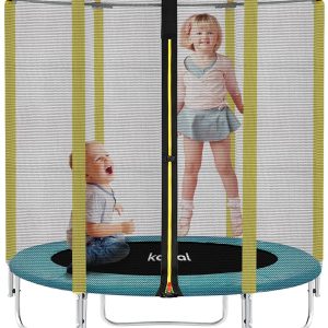 kalkal-60-trampoline-for-kids-indoor-outdoor-5ft-kids-trampoline-with-enclosure-net-for-toddler-nice-gift-age