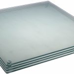 9.75 x 6 inch Rectangle Glass Cutting Board Bundle by Clever Chef - 4 Non Slip, Shatter-Resistant, Durable, Stain-Resistant, and Dishwasher