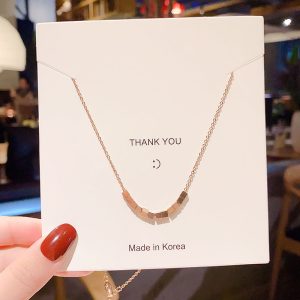 European and American Style Letter Tag Necklace Ins Hip-hop Personality Niche Ball Pendant Cold Wind Men and Women Hundred Matching Accessories