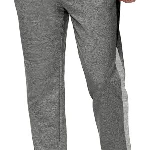 iWoo Men's Jogger Sweatpants Slim Fit Stretch Gym Workout Pants with Zipper Pockets