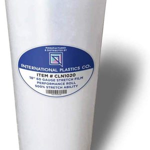 18" Stretch Film/Wrap 1200ft 500% Stretch Clear Cling Durable Adhering Packing Moving Packaging Heavy Duty Shrink Film (1 Pack, Clear)