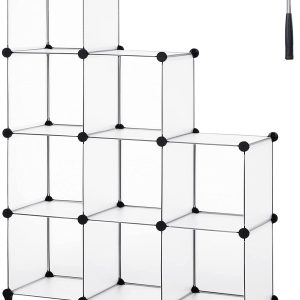cube-storage-organizer-9-cube-diy-closet-cabinet-plastic-bookshelf-modular-bookcase-storage-shelves-with-rubber-hammer-shelving-for