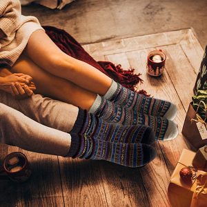 Women's Winter Socks Gift Box Free Size Thick Wool Soft Warm Casual Socks for Women Socks