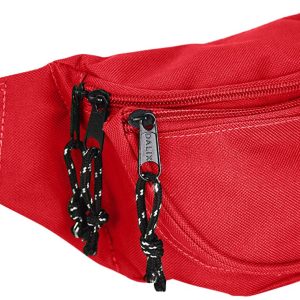 DALIX Fanny Pack w/ 3 Pockets Traveling Concealment Pouch Airport Money Bag