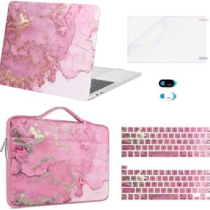 MOSISO Compatible with MacBook Pro 13 inch Case 2016-2020 A2338 M1 A2289 A2251 A2159 A1989 A1706 A1708, Plastic Watercolor Marble Hard Case&