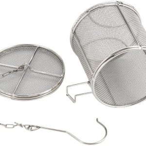 Stainless Steel Spice Seasoning Strainer Tea Ball Strainer Soup Seasonings Seperation Basket Spice Filter Kitchen Tools (1010cm)