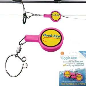 HOOK-EZE Fishing Gear Knot Tying Tool - Cover Fishing Hooks While Tying Strong Fishing Knots. Quick Knot Tool is Easy to Use, Great Fishing